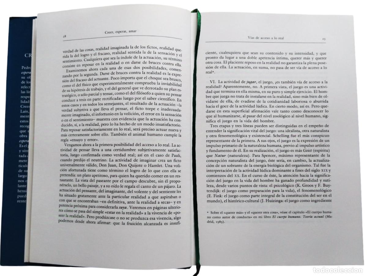 Libros de segunda mano: CREER, ESPERAR, AMAR / PEDRO LAIN ENTRALGO. CIRCULO DE LECTORES 1993. - Foto 6
