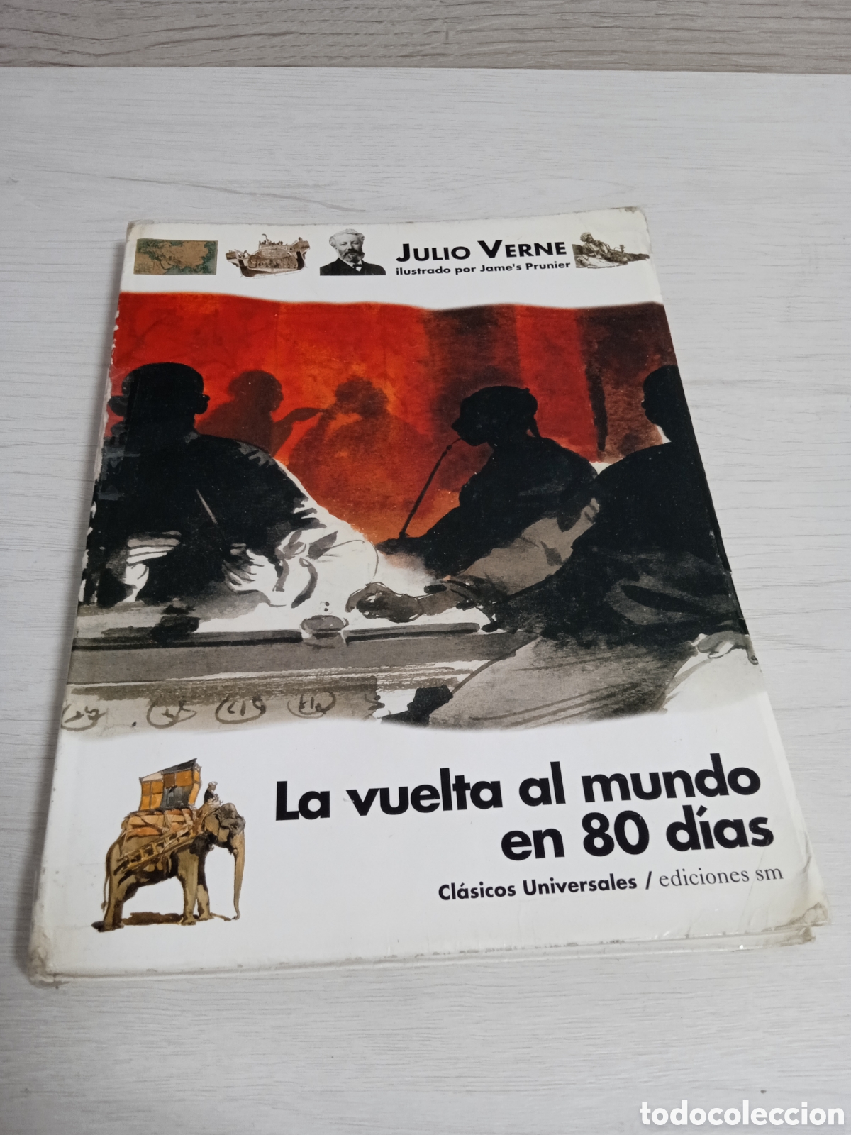 Libros de segunda mano: La vuelta al mundo en 80 dias - version ilustrada -1994 ediciones sm - Foto 1