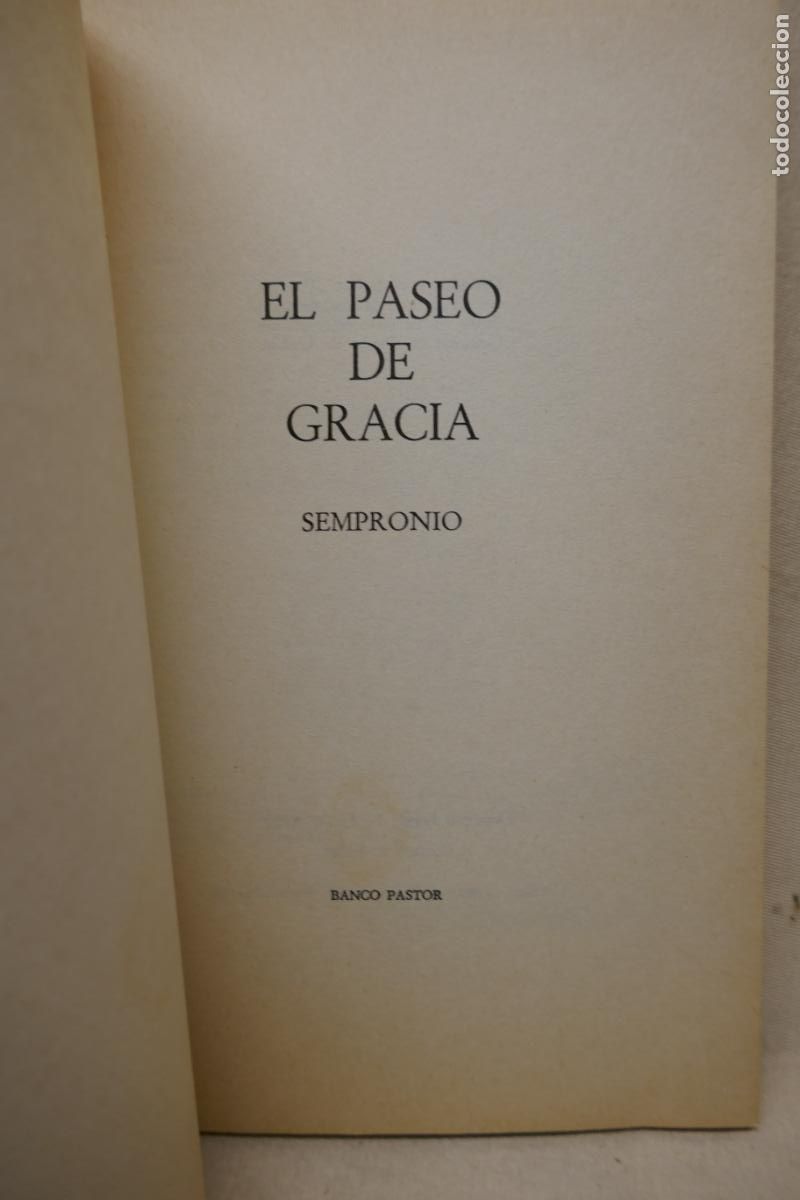 Libros de segunda mano: EL PASEO DE GRACIA - SEMPRONIO - Foto 4