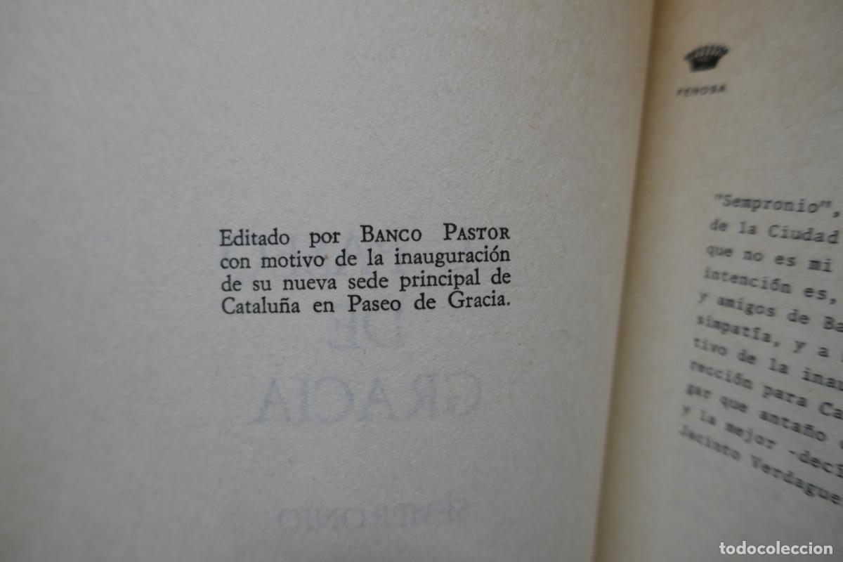 Libros de segunda mano: EL PASEO DE GRACIA - SEMPRONIO - Foto 5