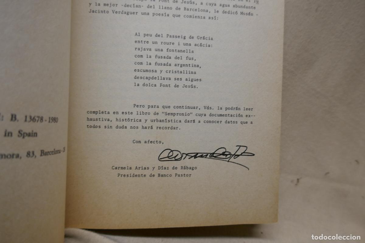 Libros de segunda mano: EL PASEO DE GRACIA - SEMPRONIO - Foto 7