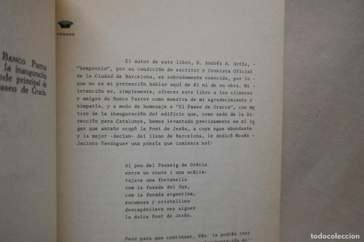Libros de segunda mano: EL PASEO DE GRACIA - SEMPRONIO - Foto 9
