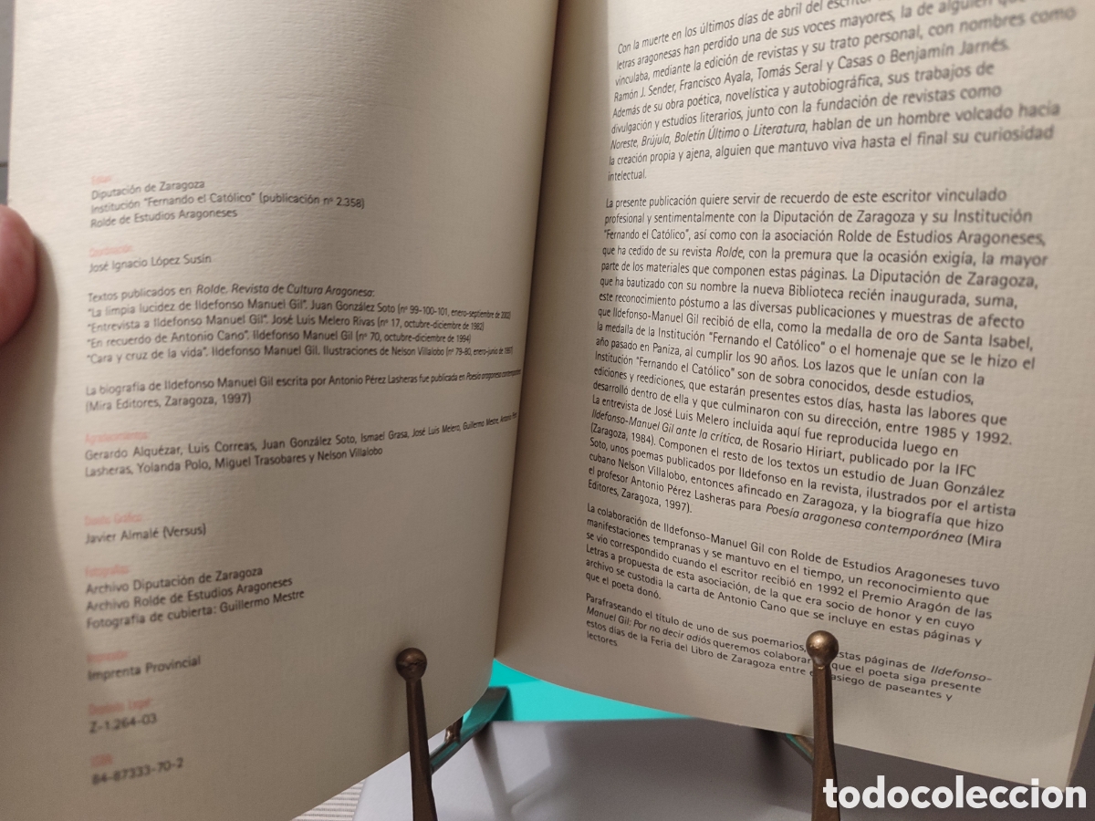Libros de segunda mano: &rdquo;Ildefonso Manuel Gil: Por no decir adi&oacute;s,&rdquo; - Foto 3