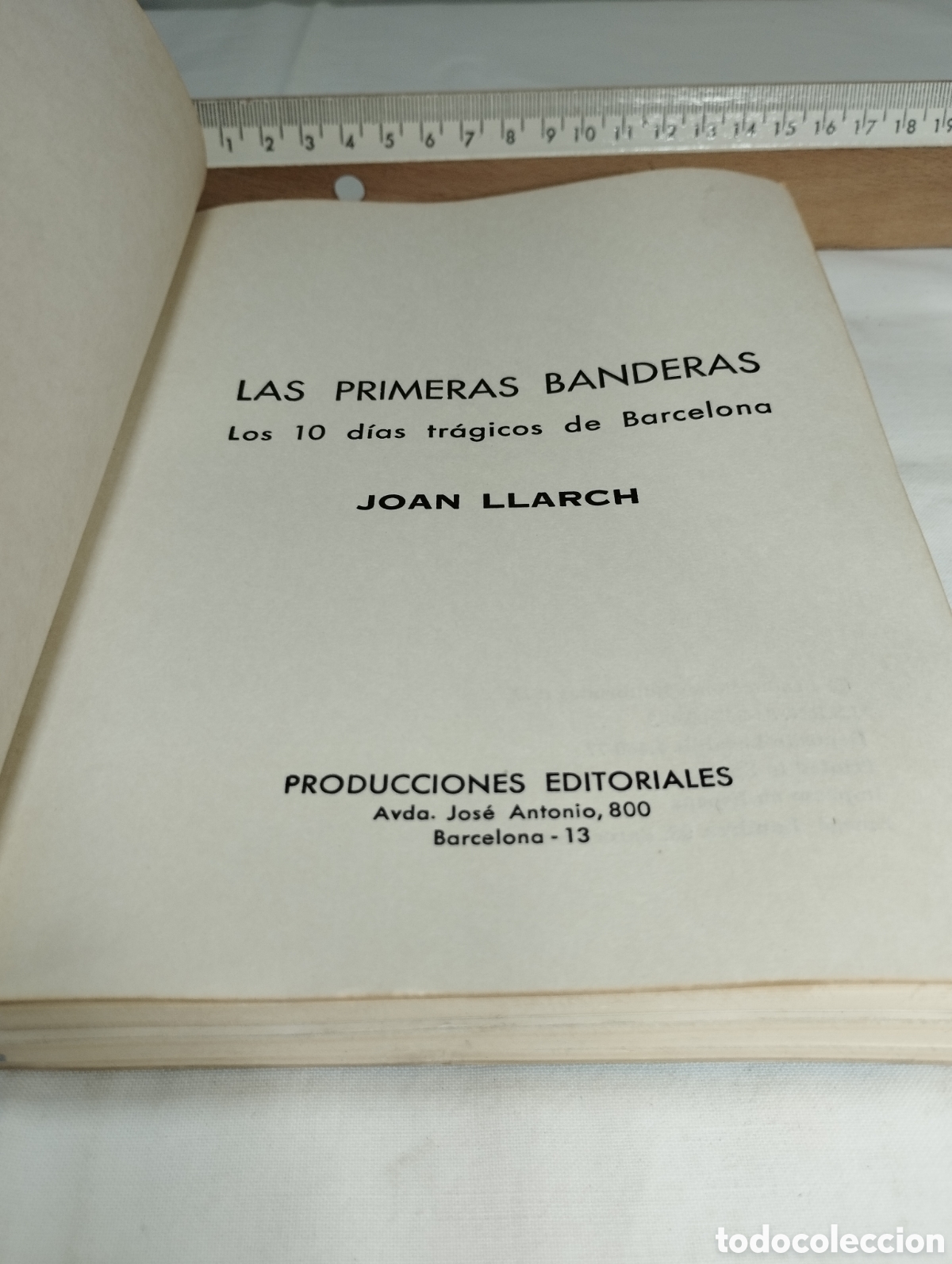 Libros de segunda mano: Las primeras banderas. Joan Llarch - Foto 2