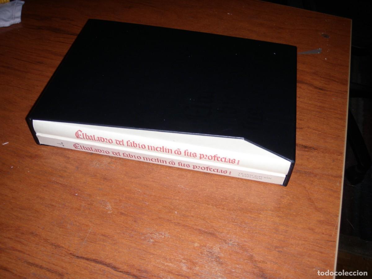 Libros de segunda mano: EL BALADRO DEL SABIO MERLIN Y SUS PROFECIAS FACSIMIL Y LIBRO NUMERADO - Foto 2