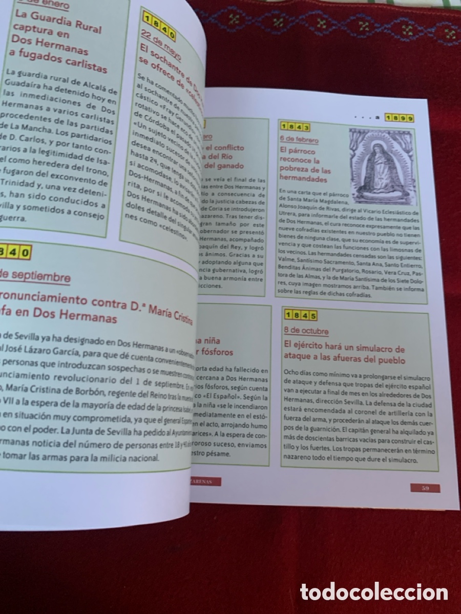Libros de segunda mano: Cr&oacute;nicas Nazarenas. 2Vol. David Hidalgo Paniagua. - Foto 12