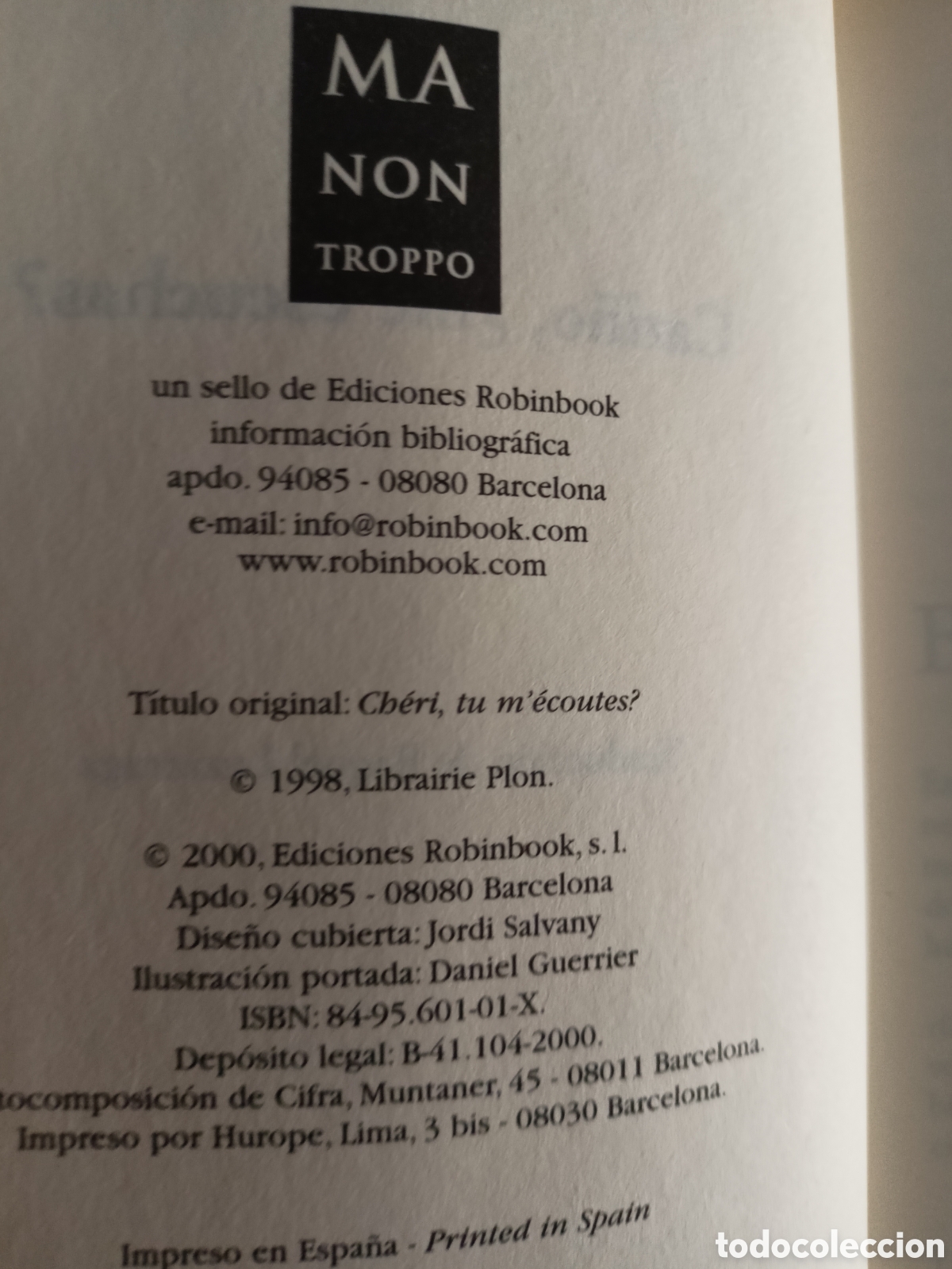 Libros de segunda mano: Cari&ntilde;o, &iquest;Me escuchas? Nicole de Buron. - Foto 4