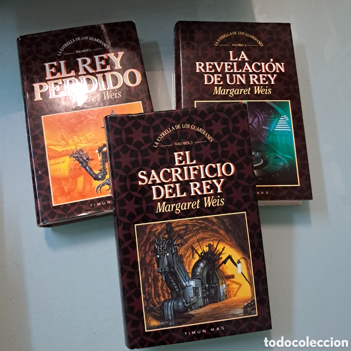 Libros de segunda mano: Margaret Weis, La estrella de los guardianes, Timun, 3 tomos - Foto 1