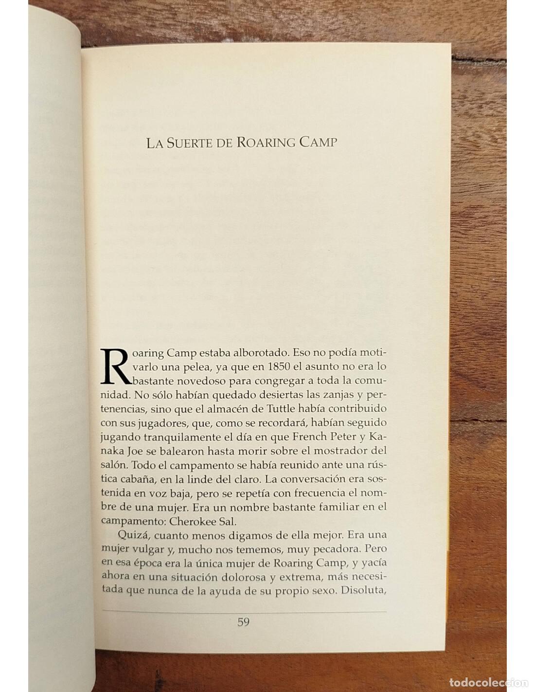 Libros de segunda mano: CUENTOS DEL OESTE. BRET HARTE, Francis. Espasa. 2001. - Foto 3