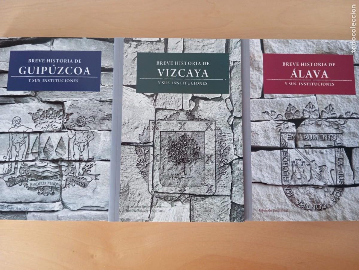 Libros de segunda mano: Breve historia de Vizcaya, &Aacute;lava y Guip&uacute;zcoa, y sus instituciones (3 vol&uacute;menes)