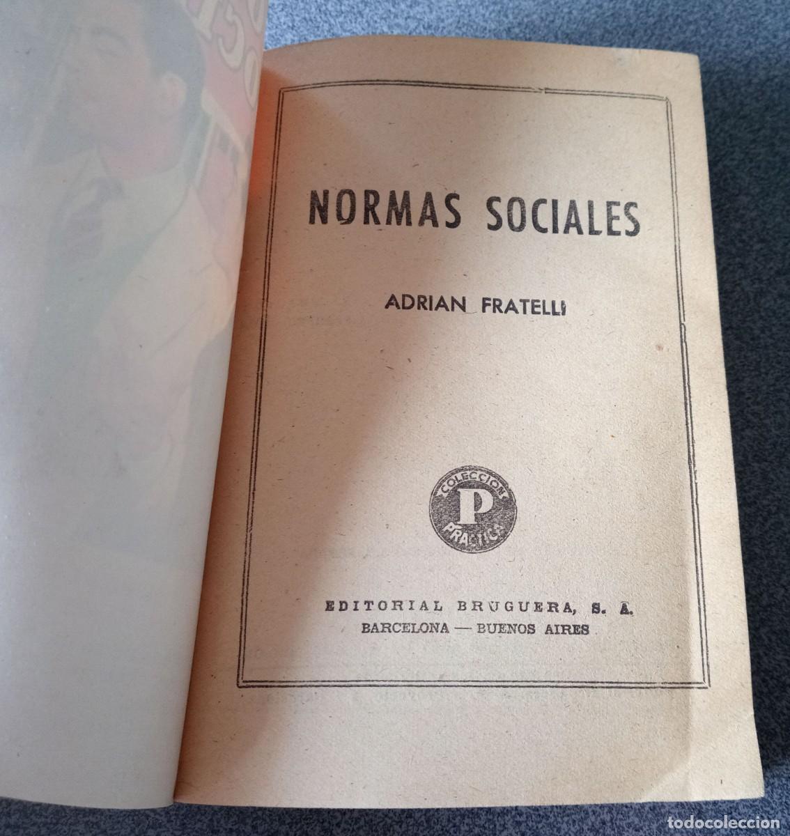 Libros de segunda mano: Normas Sociales Adrian Fratelli - Foto 3