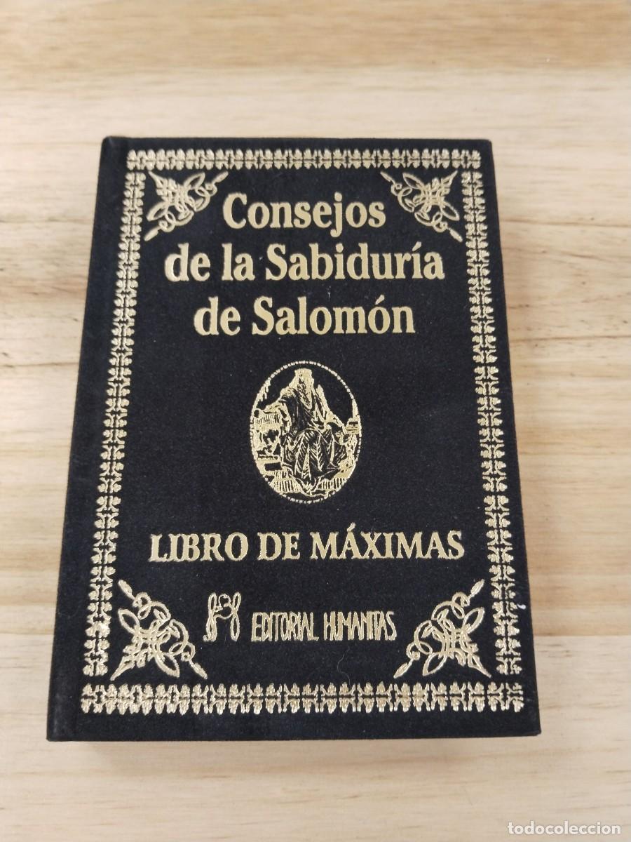 Libros de segunda mano: Consejos de la Sabidur&iacute;a de Salom&oacute;n. Libro de las M&aacute;ximas - Foto 1