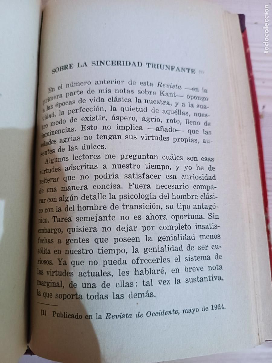 Libros de segunda mano: Ortega y Gasset , ideas y creencias , Editorial Astral, 1959 - Foto 8