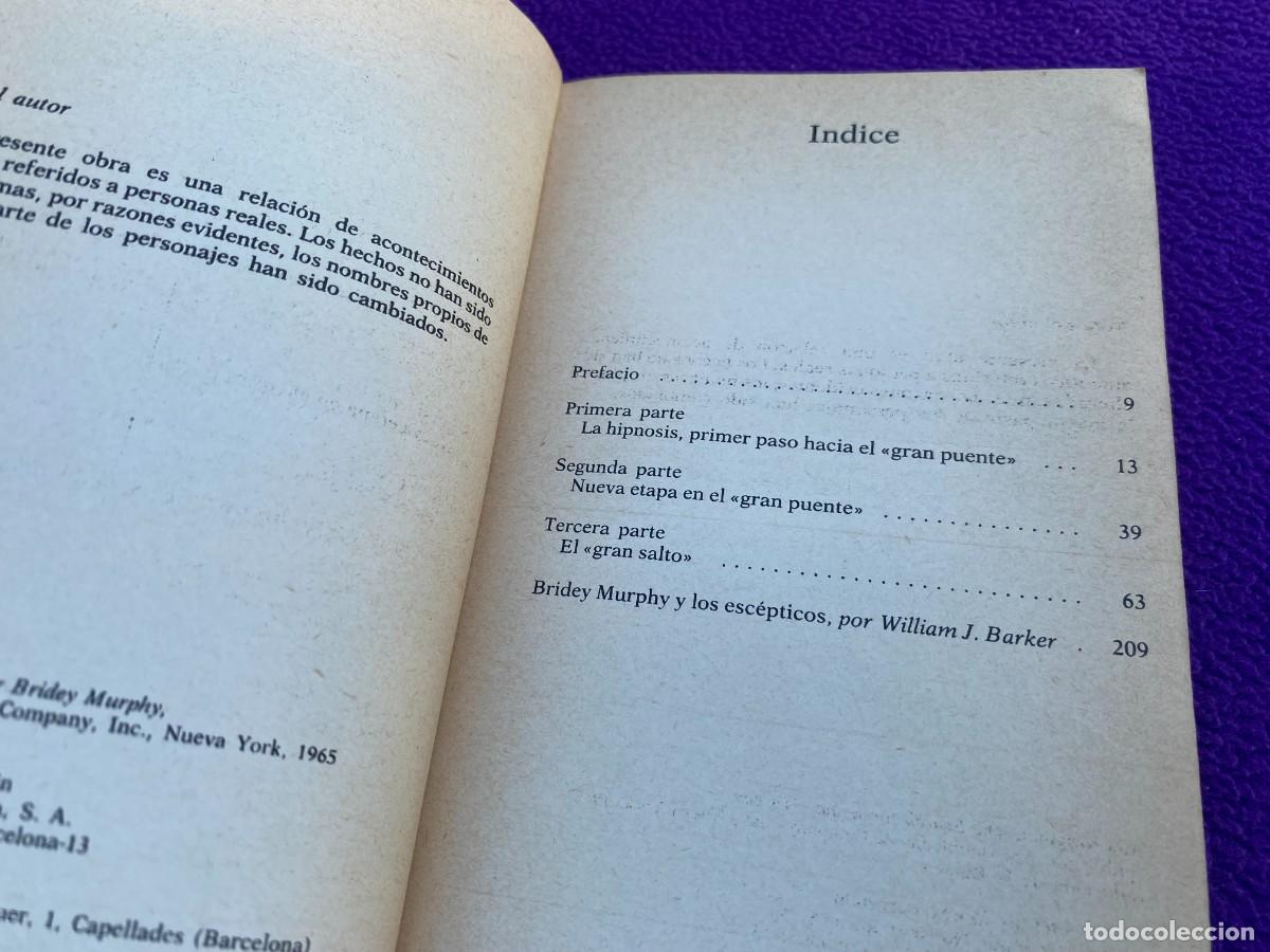 Libros de segunda mano: La b&uacute;squeda de Bridey Murphy (Morey Bernstein) Editorial Martinez Roca - Foto 7