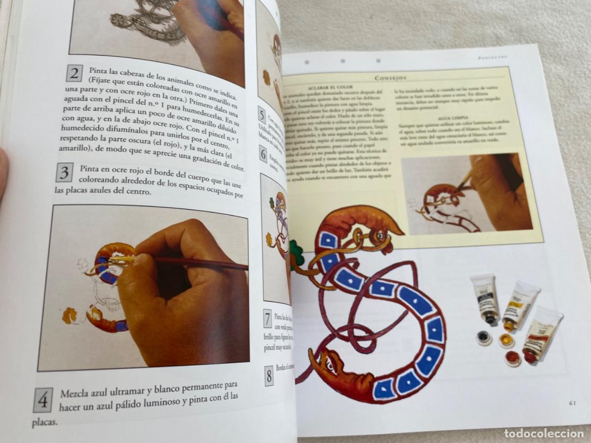 Libros de segunda mano: CALIGRAF&Iacute;A ILUMINADA. C&Oacute;MO PINTAR TUS PROPIAS LETRAS ILUMINADAS.- LIBSA - Foto 5
