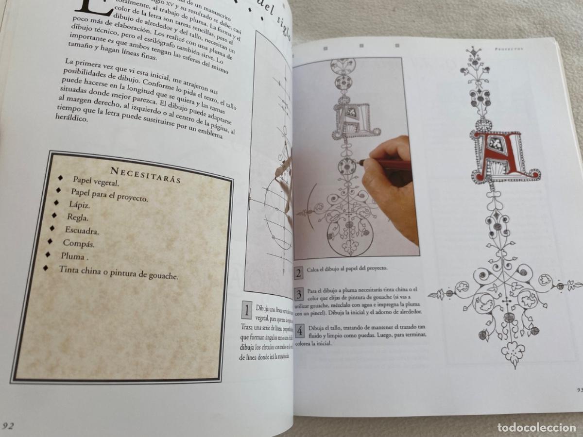Libros de segunda mano: CALIGRAF&Iacute;A ILUMINADA. C&Oacute;MO PINTAR TUS PROPIAS LETRAS ILUMINADAS.- LIBSA - Foto 6