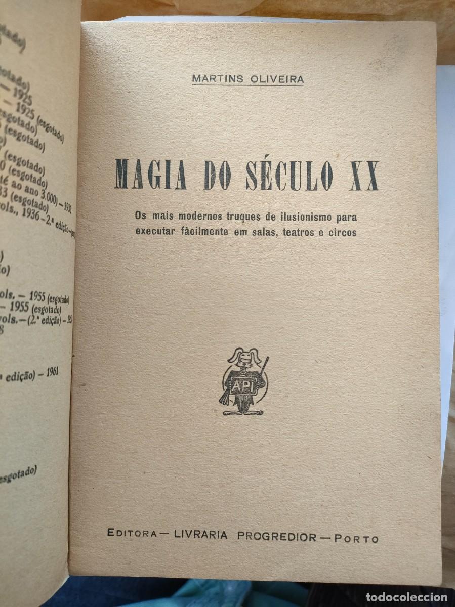 Libros de segunda mano: Martins Oliveira. Magia do s&eacute;culo XX. 1962 - Foto 2