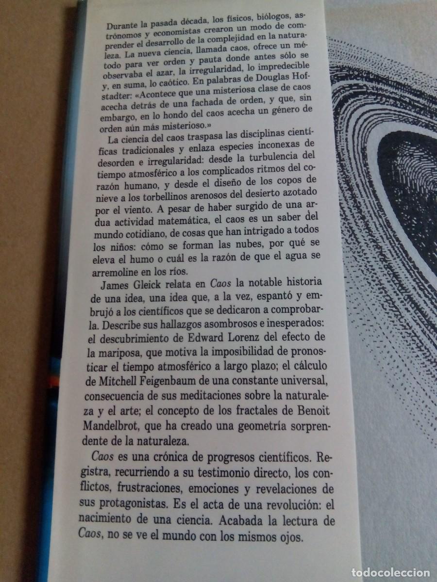 Libros de segunda mano: CAOS. LA CREACI&Oacute;N DE UNA CIENCIA / JAMES GLEICK - Foto 4
