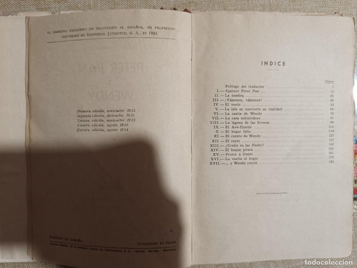 Libros de segunda mano: Quinta edici&oacute;n del libro Peter Pan - Foto 2
