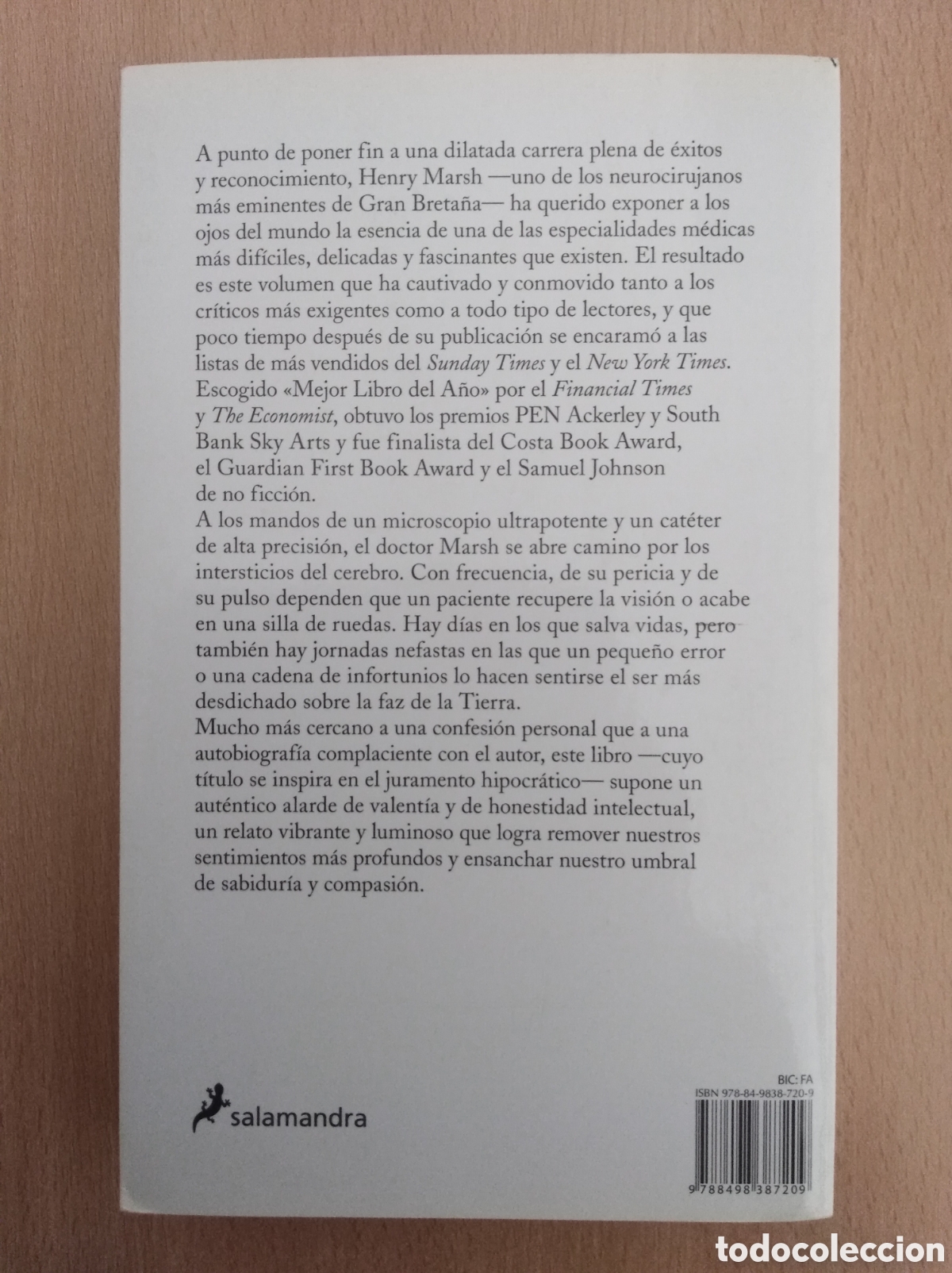 Libros de segunda mano: ANTE TODO NO HAGAS DA&Ntilde;O. Henry Marsh - Foto 2