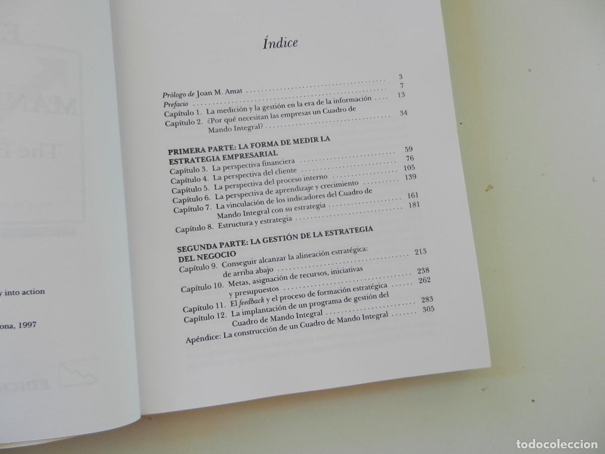 Libros de segunda mano: CUADRO DE MANDO INTEGRAL - ROBERT S. KAPLAN / DAVID P. NORTON- EDICIONES GESTI&Oacute;N 2000. - Foto 4