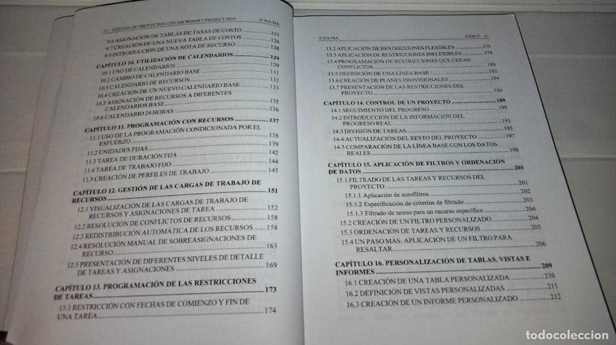 Libros de segunda mano: Gesti&oacute;n de proyectos con Microsoft Project 2010 -A. Colmenar-M. A. Castro-f. J. Cruz-E. Sancrist&oacute;bal - Foto 10