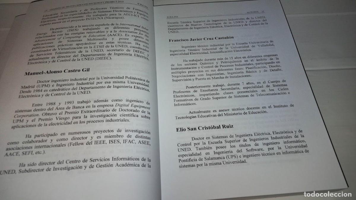 Libros de segunda mano: Gesti&oacute;n de proyectos con Microsoft Project 2010 -A. Colmenar-M. A. Castro-f. J. Cruz-E. Sancrist&oacute;bal - Foto 12