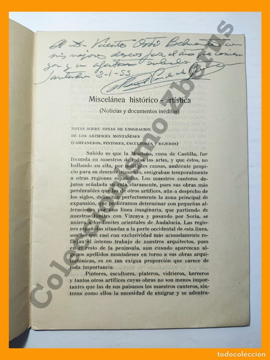 Libros de segunda mano: Miscelanea Historico-Artistica (noticias y documentos ineditos) - Manuel Pereda de la Reguera - Foto 2