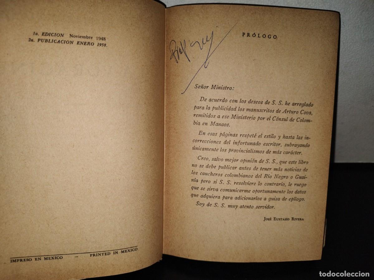 Libros de segunda mano: 108- LA VOR&Aacute;GINE - JOS&Eacute; EUSTASIO RIVERA - EDITORIAL DIANA - 1958 - Foto 8