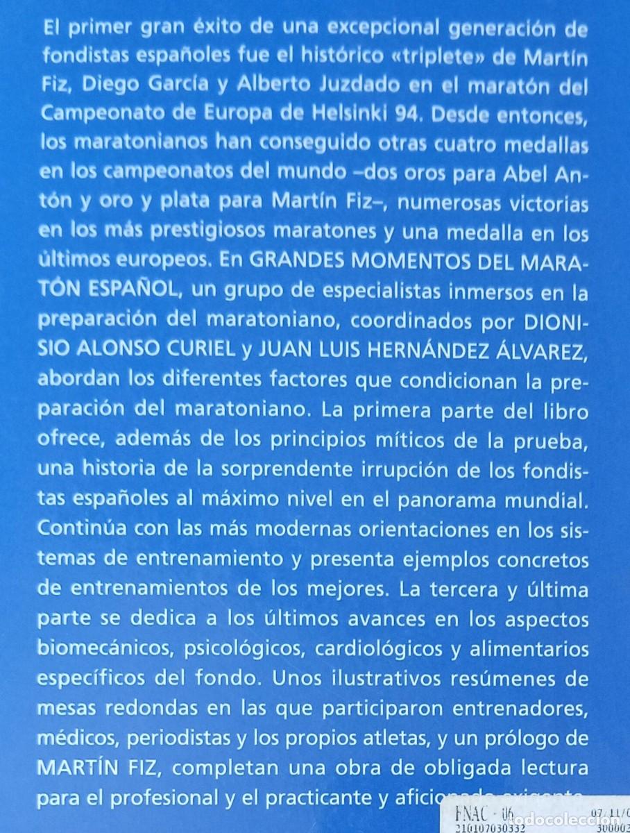 Libros de segunda mano: GRANDES MOMENTOS DEL MARATON ESPA&Ntilde;OL - Foto 2