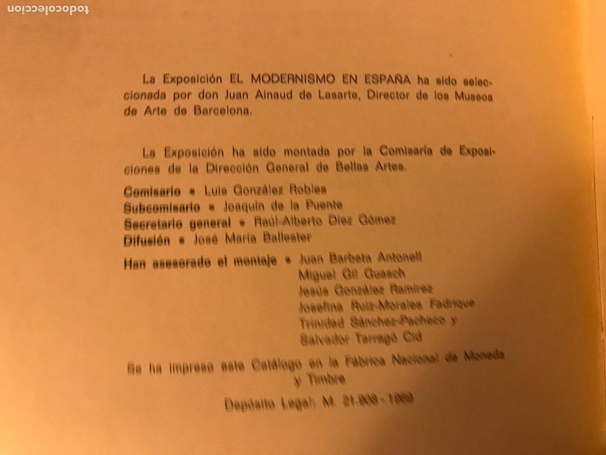 Libros de segunda mano: El Modernismo en Espa&ntilde;a. Madrid, 1969 - Foto 3