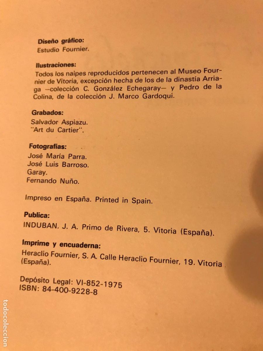 Libros de segunda mano: Naipes espa&ntilde;oles. M. Llano Gorostiza. - Foto 2
