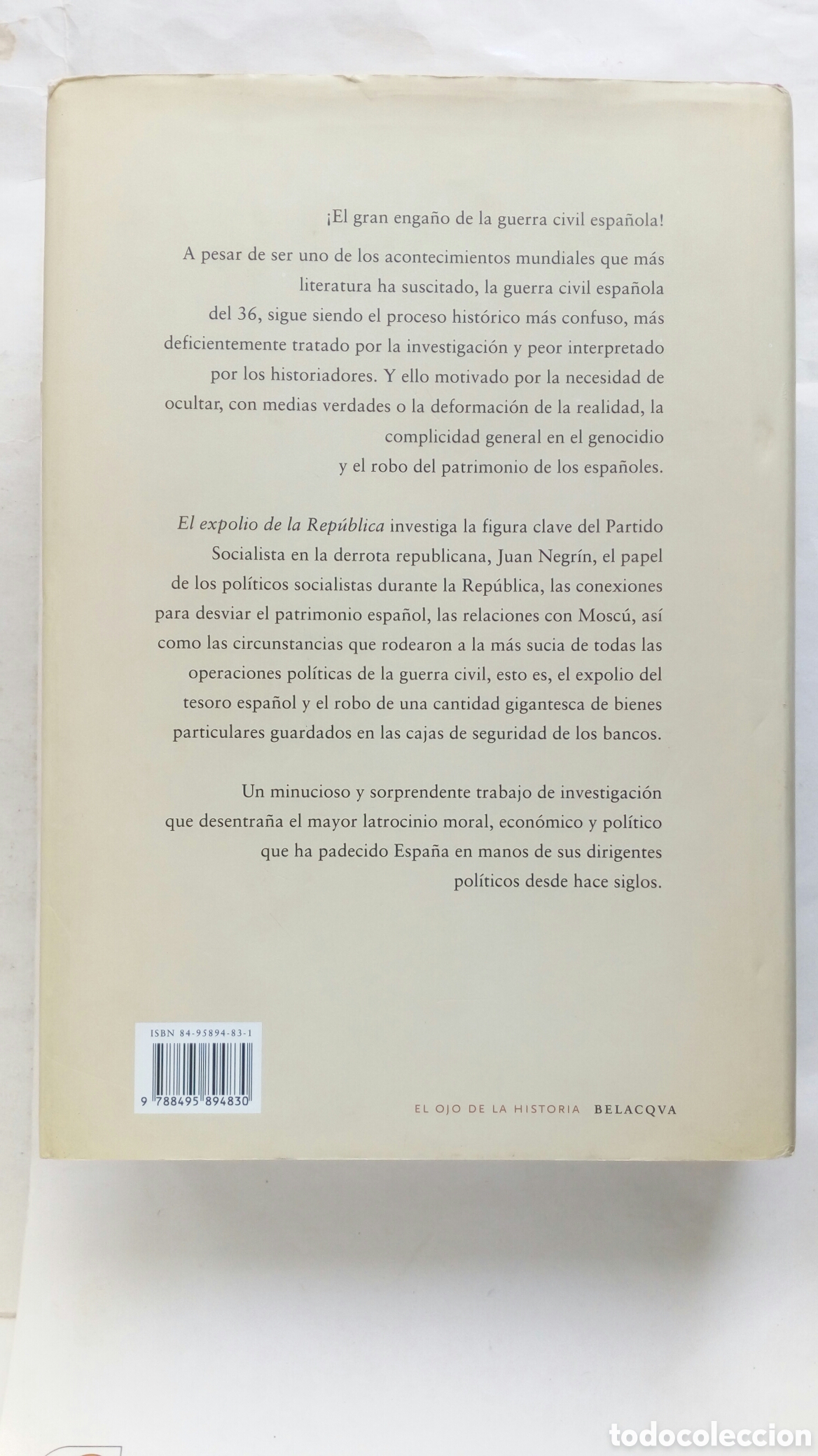 Libros de segunda mano: El expolio de la Rep&uacute;blica. Francisco Olaya Morales. - Foto 2