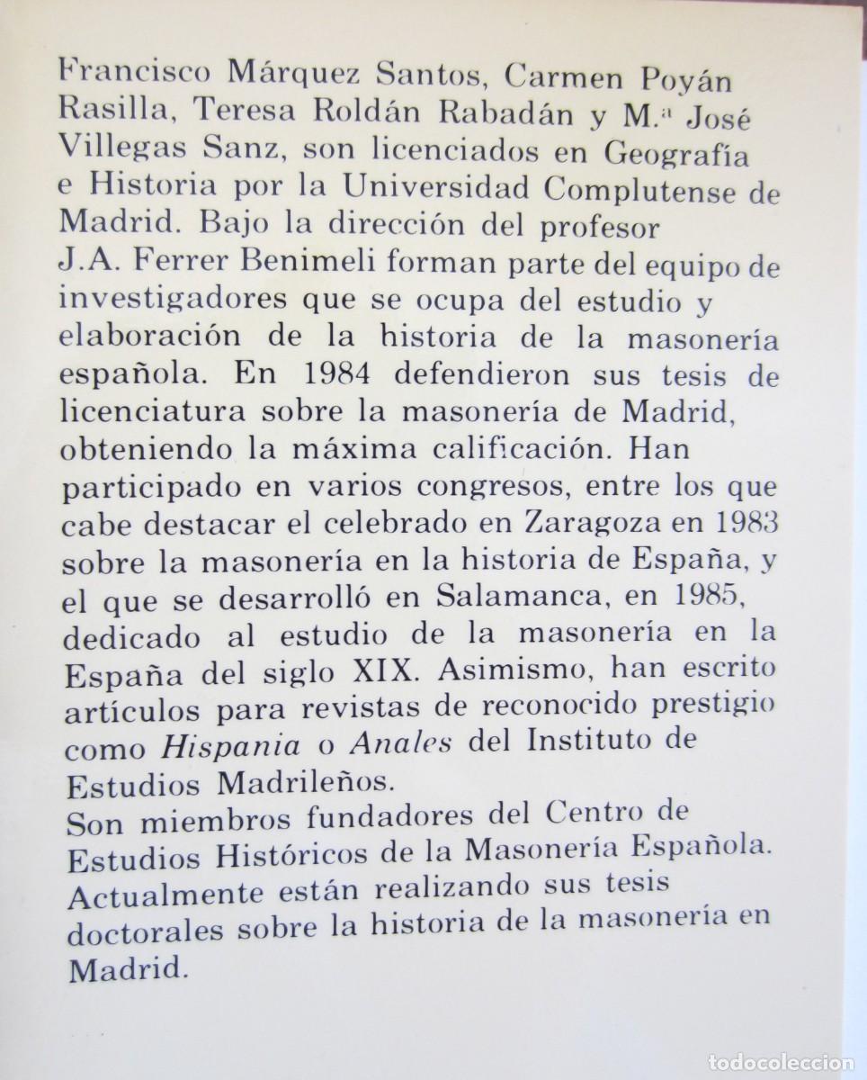 Libros de segunda mano: La Masoner&iacute;a en Madrid - Foto 3