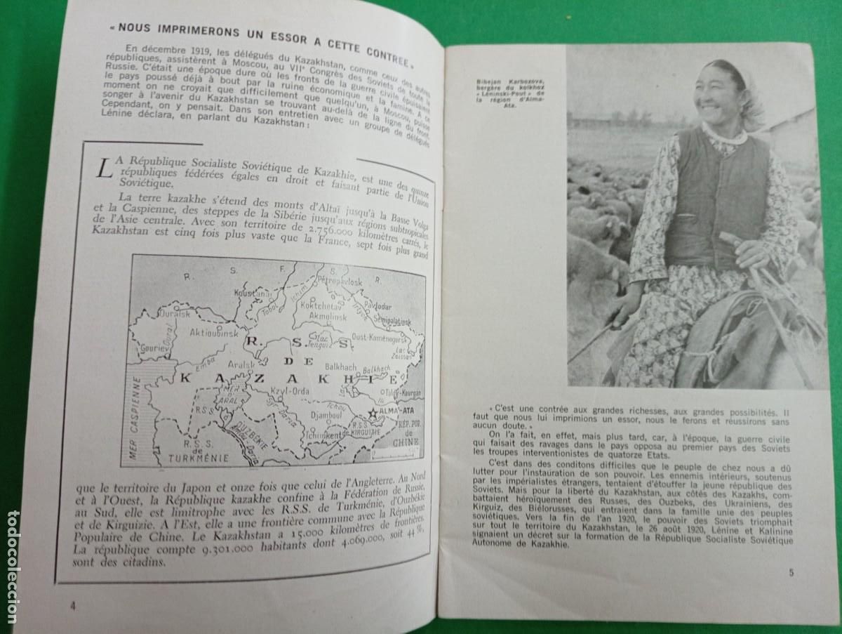 Libros de segunda mano: Antiguo libro Le Kazakhstan. Estudios sovi&eacute;ticos. Par&iacute;s. Comunista - Foto 2