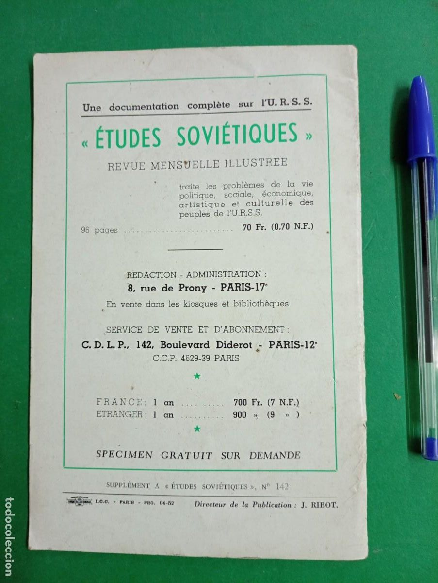 Libros de segunda mano: Antiguo libro Le Kazakhstan. Estudios sovi&eacute;ticos. Par&iacute;s. Comunista - Foto 5