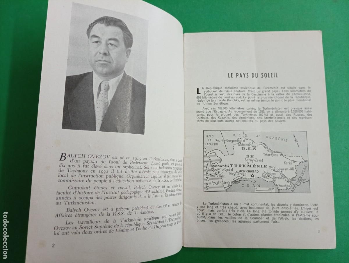 Libros de segunda mano: El Turkmenistan. Estudios sovi&eacute;ticos. Par&iacute;s. Comunista - Foto 2