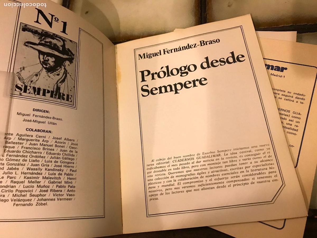 Libros de segunda mano: Cuadernos Guadalimar n&ordm; 1. Sempere - Foto 2