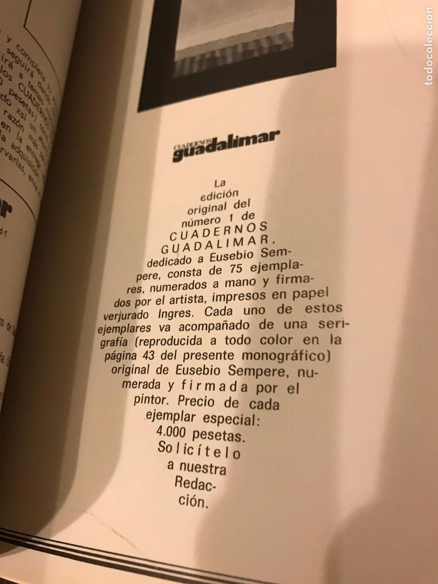 Libros de segunda mano: Cuadernos Guadalimar n&ordm; 1. Sempere - Foto 3