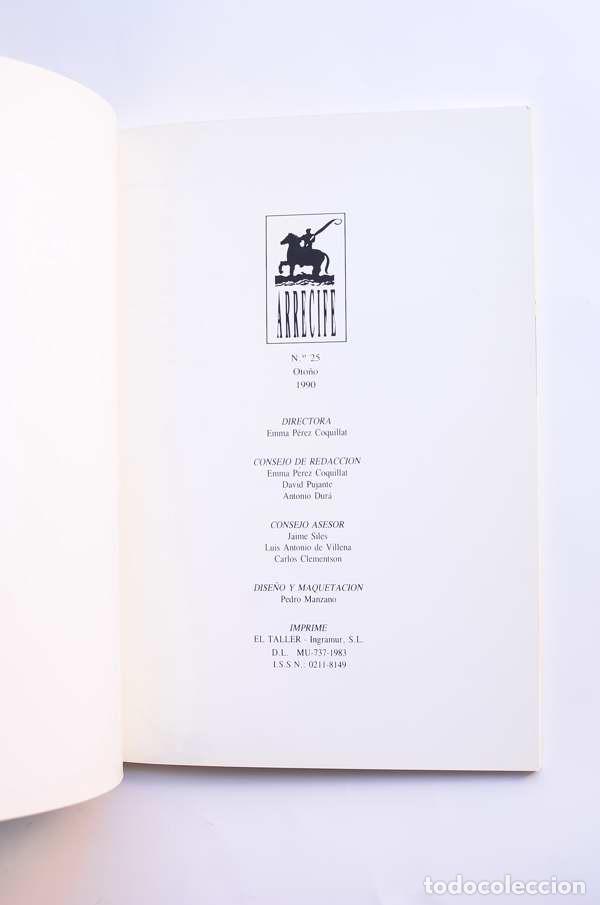 Libros de segunda mano: Arrecife. N&ordm; 25. Oto&ntilde;o 1990 - AUTORES VARIOS - Foto 2