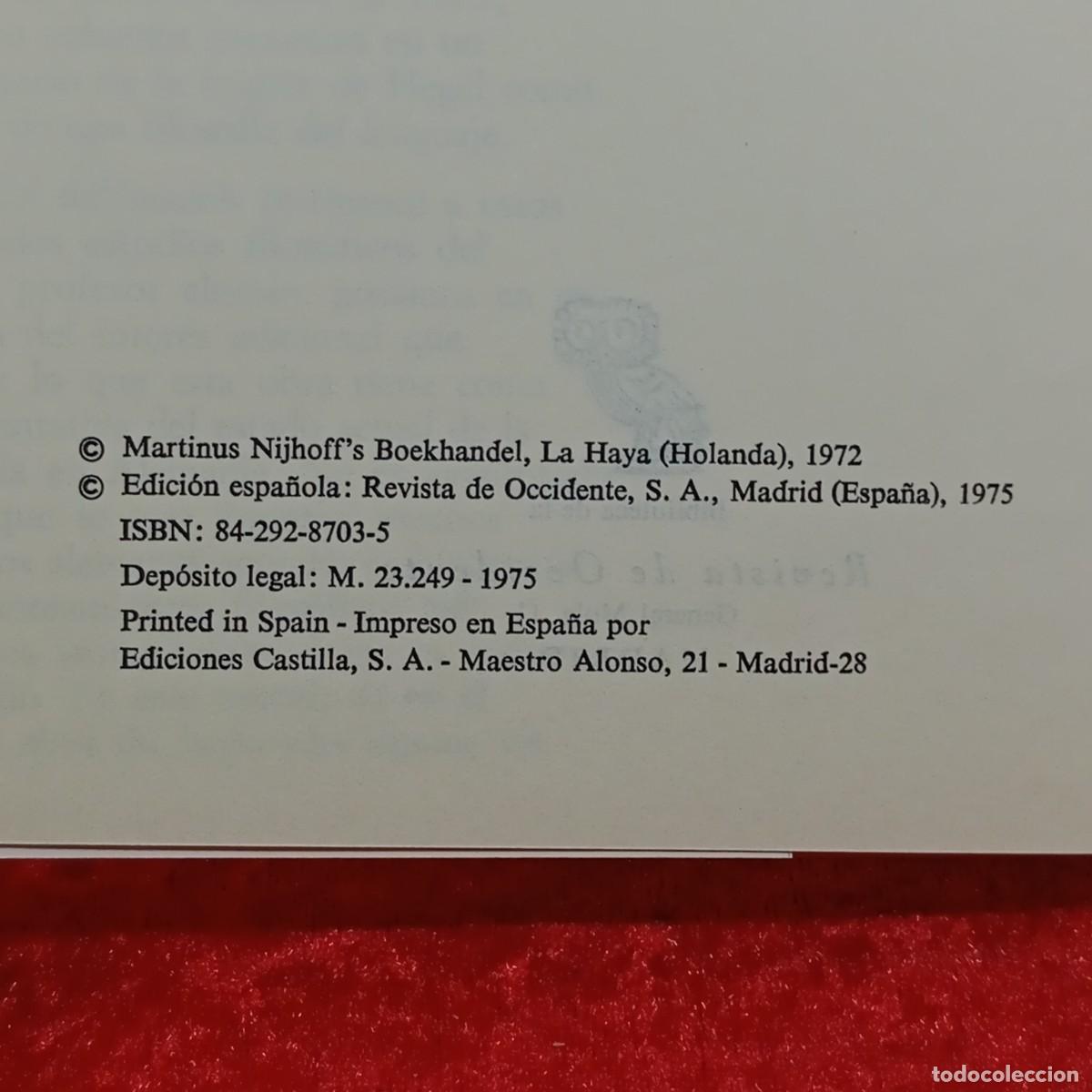 Libros de segunda mano: BRUNO LIEBRUCKS - CONOCIMIENTO Y DIAL&Eacute;CTICA - BILBIOTECA DE LA REVISTA DE OCCIDENTE - 1972 / 475-E - Foto 4