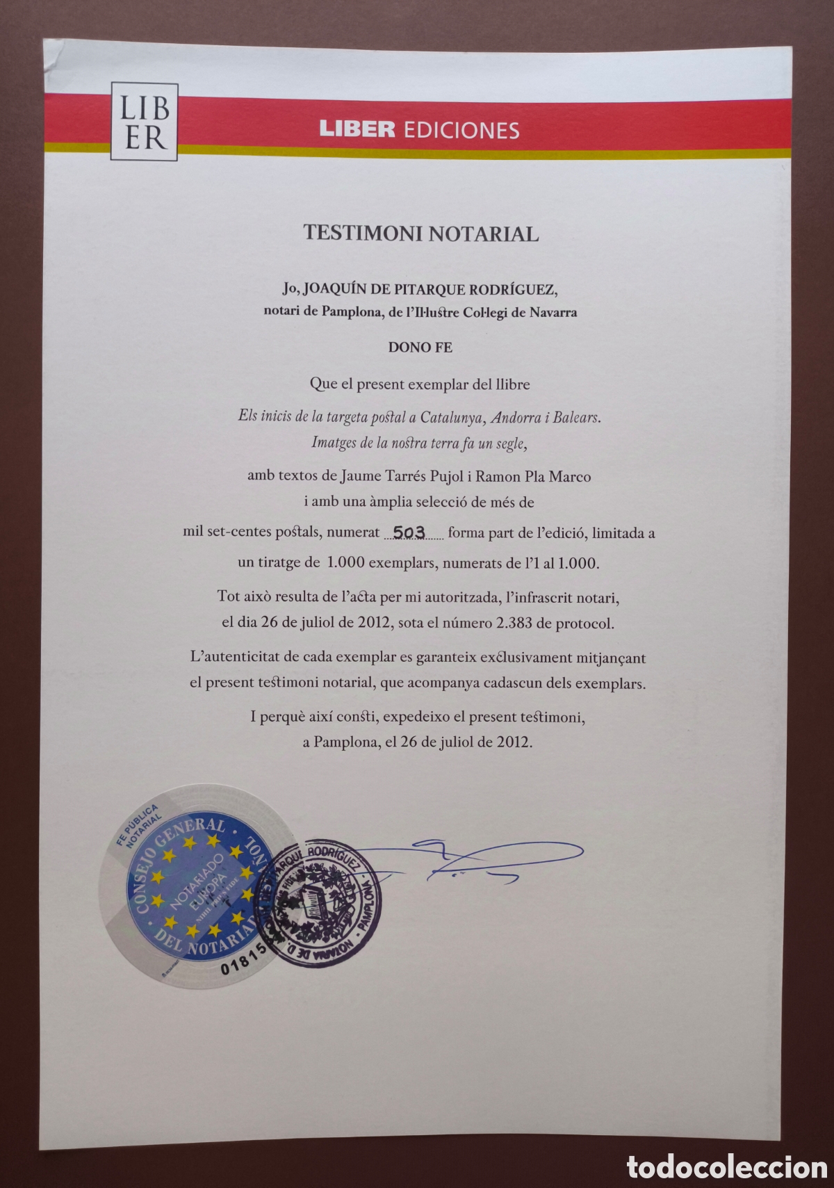 Libros de segunda mano: CATALUNYA TARGETA POSTAL CARTOFILIA LIBRO TIRADA LIMITADA - Foto 2