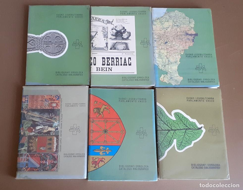Libros de segunda mano: 6 tomos Catalogo bibliogr&aacute;fico Parlamento Vasco - Eusebio L&oacute;pez - Foto 1