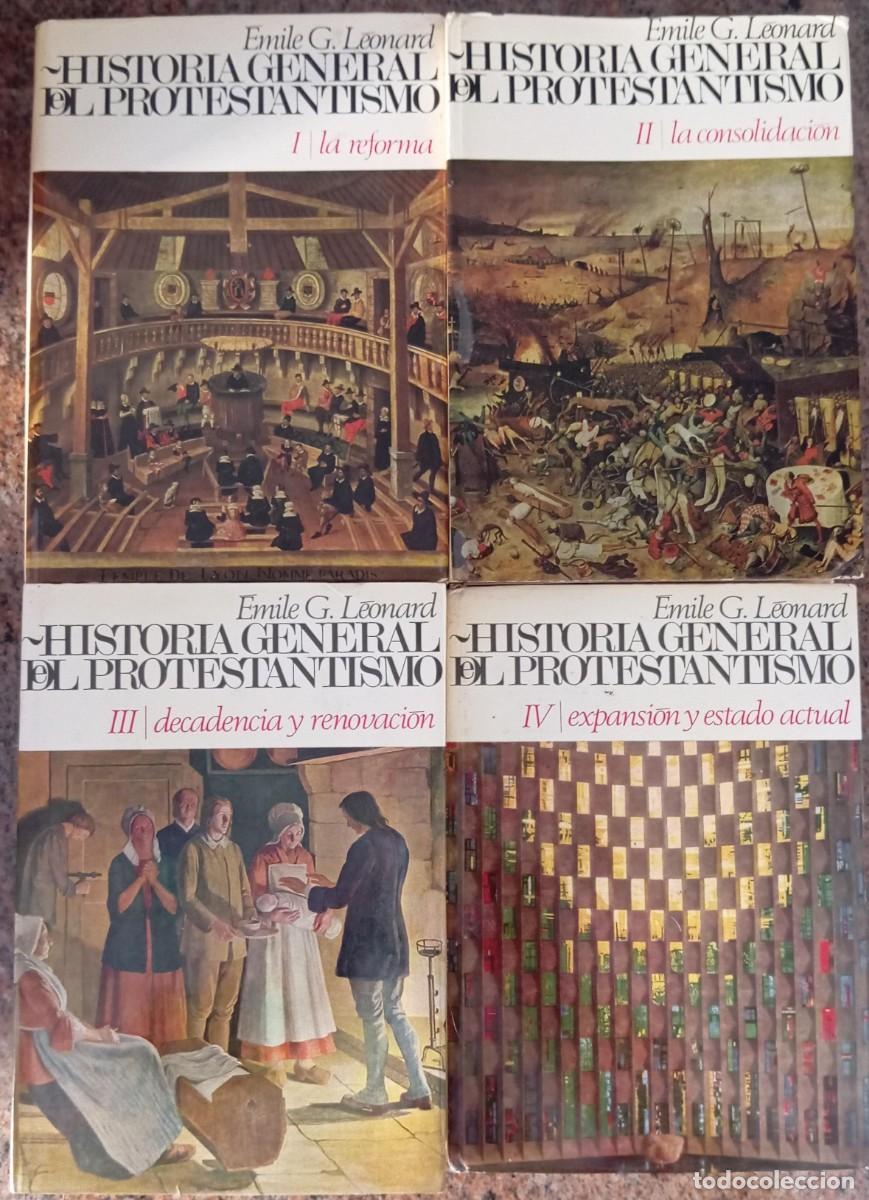 Libros de segunda mano: HISTORIA GENERAL DEL PROTESTANTISMO - LEONARD - 4 TOMOS - Foto 2