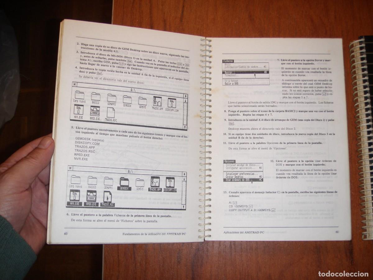 Libros de segunda mano: DOS VOLUMENES AMSTRAD PC1512 - Foto 2
