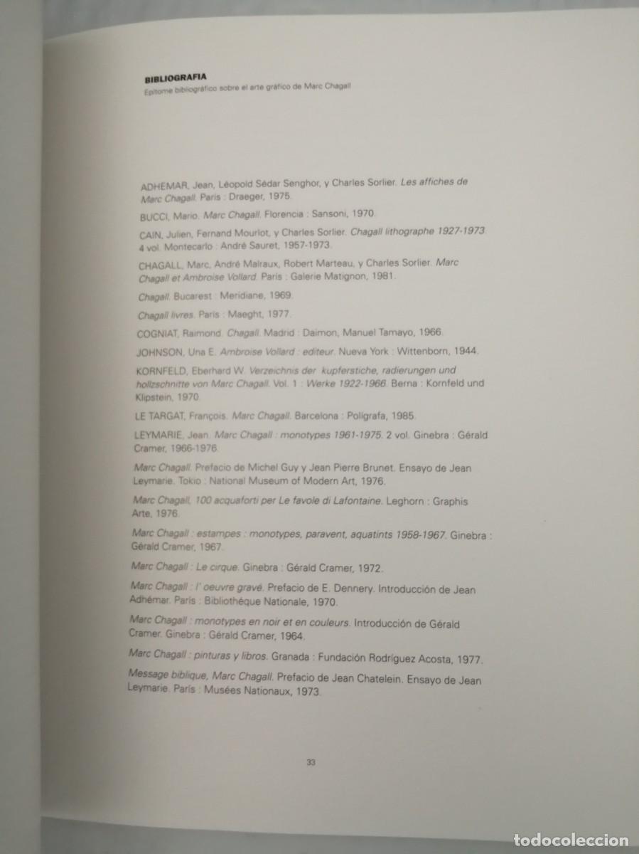 Libros de segunda mano: CHAGALL. Estampas litogr&aacute;ficas y ediciones de arte - Foto 5
