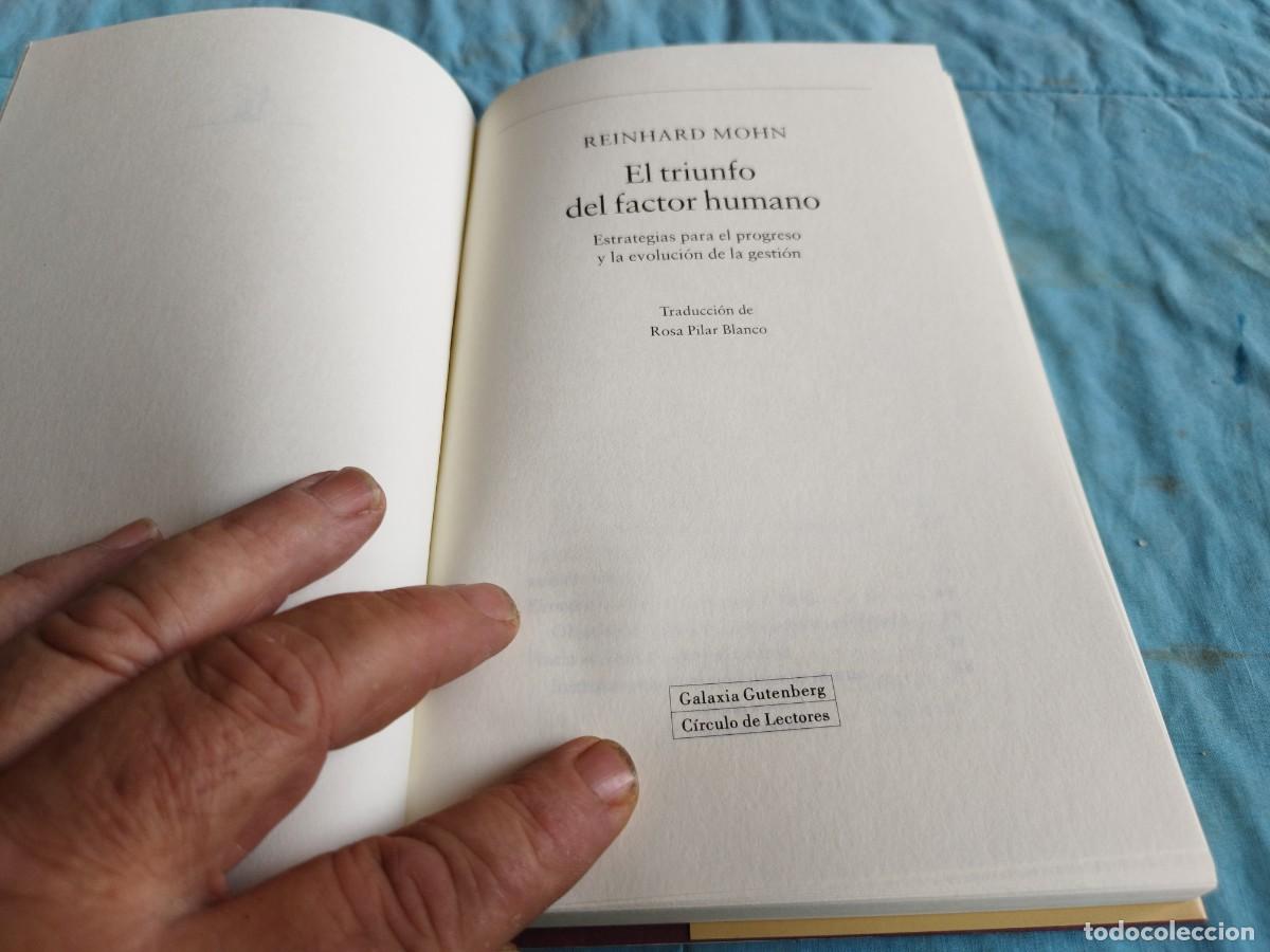 Libros de segunda mano: EL TRIUNFO DEL FACTOR HUMANO / REINHARD MOHN / GV 84 / CIRCULO DE LECTORES - Foto 11