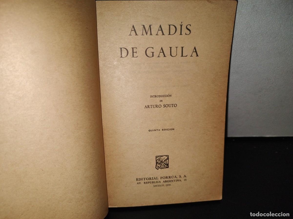 Libros de segunda mano: 110- AMAD&Iacute;S DE GAULA - EDITORIAL PORR&Uacute;A - 1978 - Foto 3
