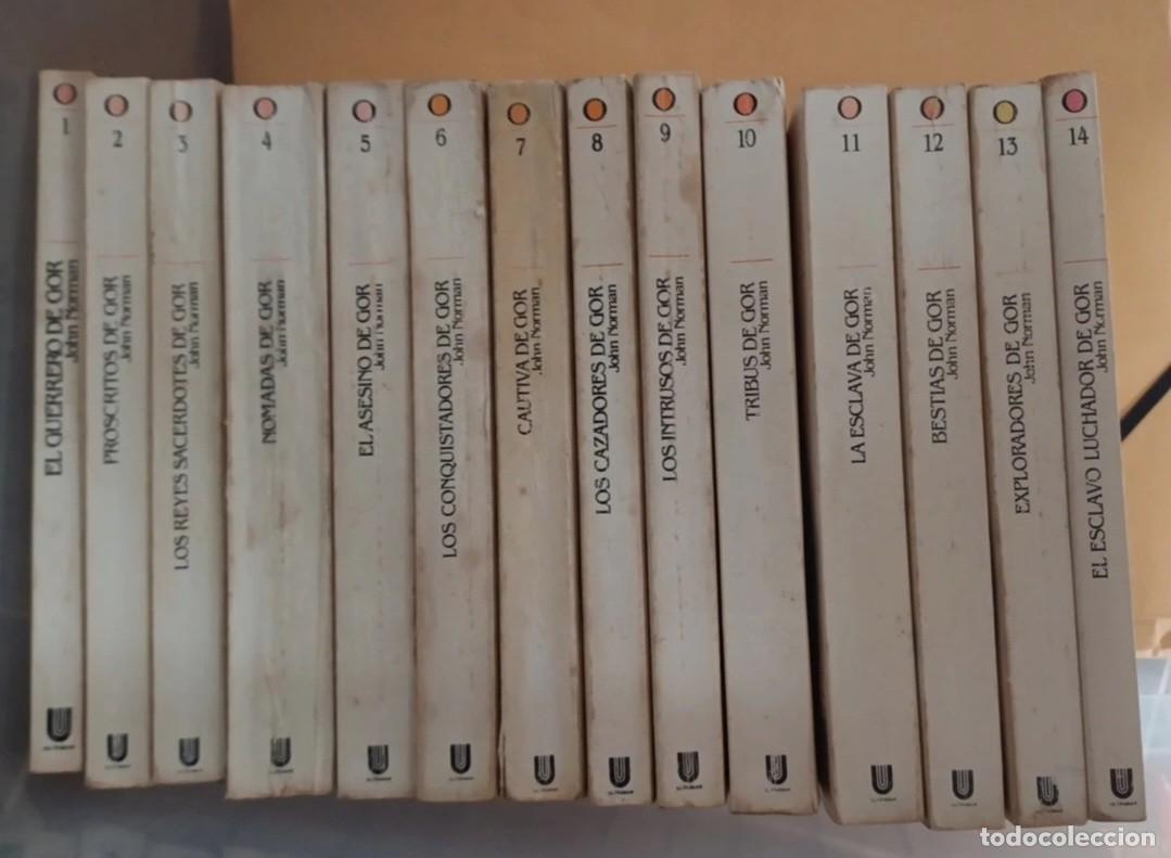Libros de segunda mano: 14 libros. Colecci&oacute;n completa Cr&oacute;nicas Crontratierra. El guerrero de Gor. John Norman - Foto 1