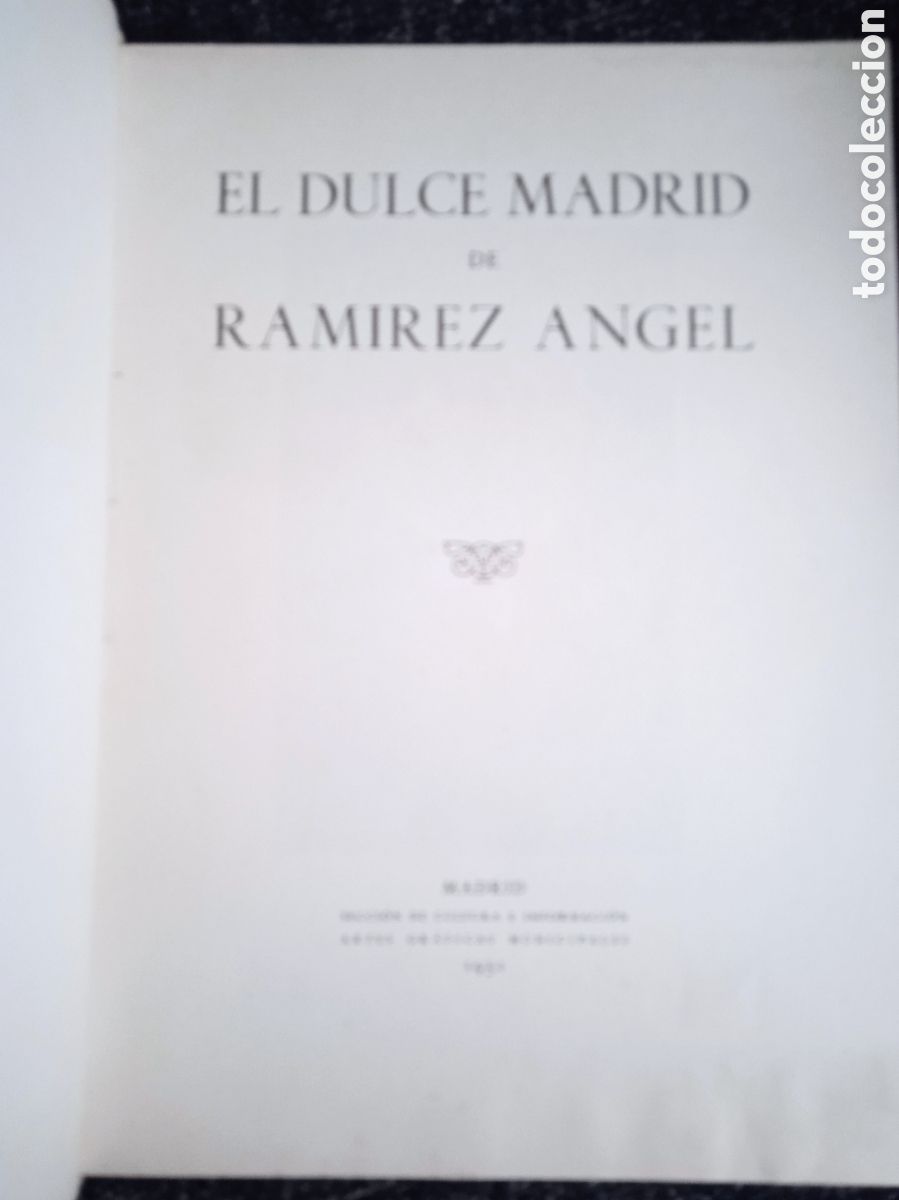 Libros de segunda mano: EL DULCE MADRID / ANGEL RAMIREZ 1951 - Foto 2